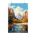 thumbnail image 1 of ELNEIT - Zion National Park Poster, Unframed Matte Paper, S06, 1 of 4