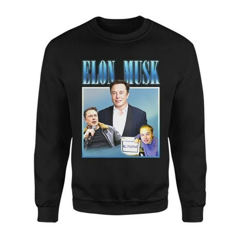 ELON MUSK Homage Sweatshirt Men s Casual Sweater Vintage 90s Style Sweatshirts Unisex Jumper Retro Women s Sweater For Elon Musk Fans Walmart