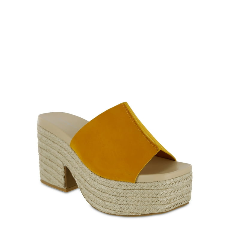 ELOQUII Elements Women's Platform Mules, Wide Width - Walmart.com