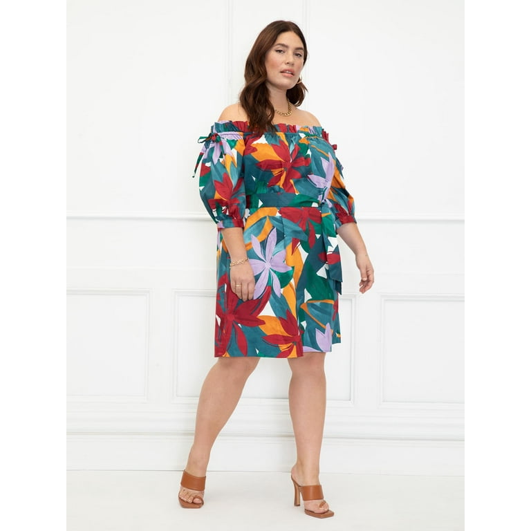 Off the top shoulder dress walmart