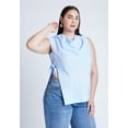 thumbnail image 1 of ELOQUII Women's Plus Size Asym Tie Top, 1 of 3