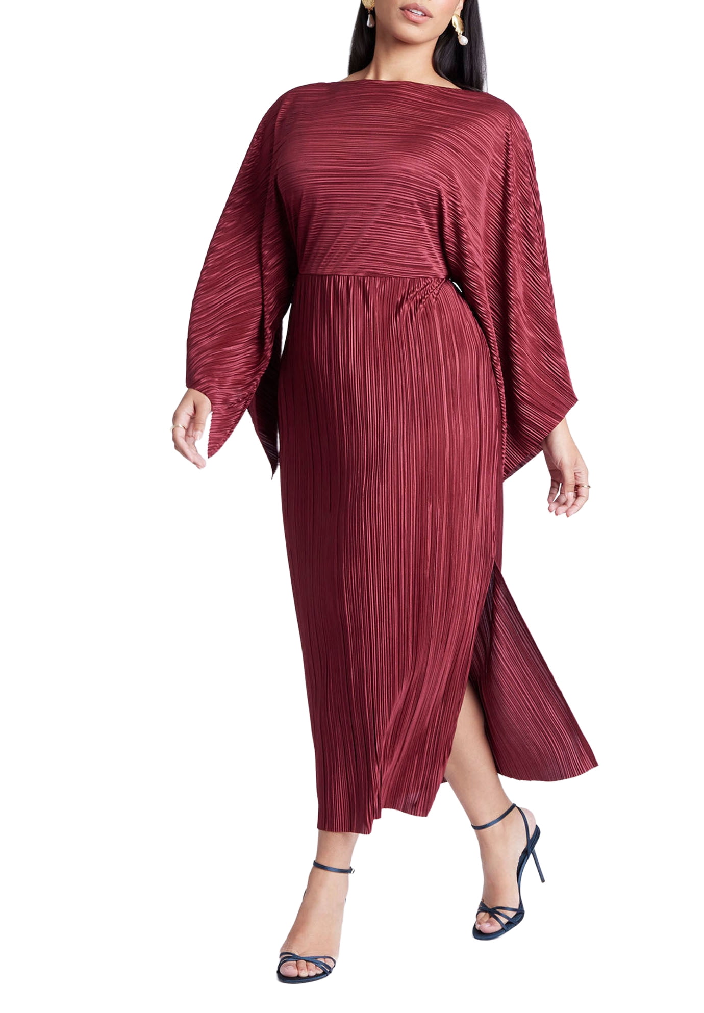 eloquii dress Capelet Ruched below knee Non ELOQUII Women's Plus Size Cape
