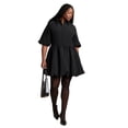 thumbnail image 1 of ELOQUII Women's Plus Size Collared Mini Dress, 1 of 2