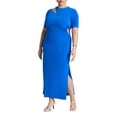 thumbnail image 1 of ELOQUII Women's Plus Size Cutout Detail Knit Maxi Dress, 1 of 2