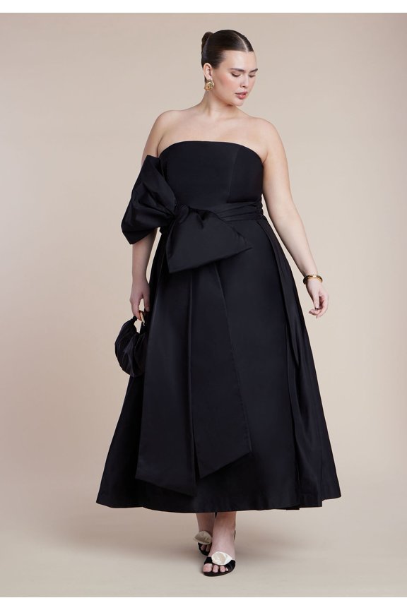 Women's Plus Size Dramatic Bow Gown