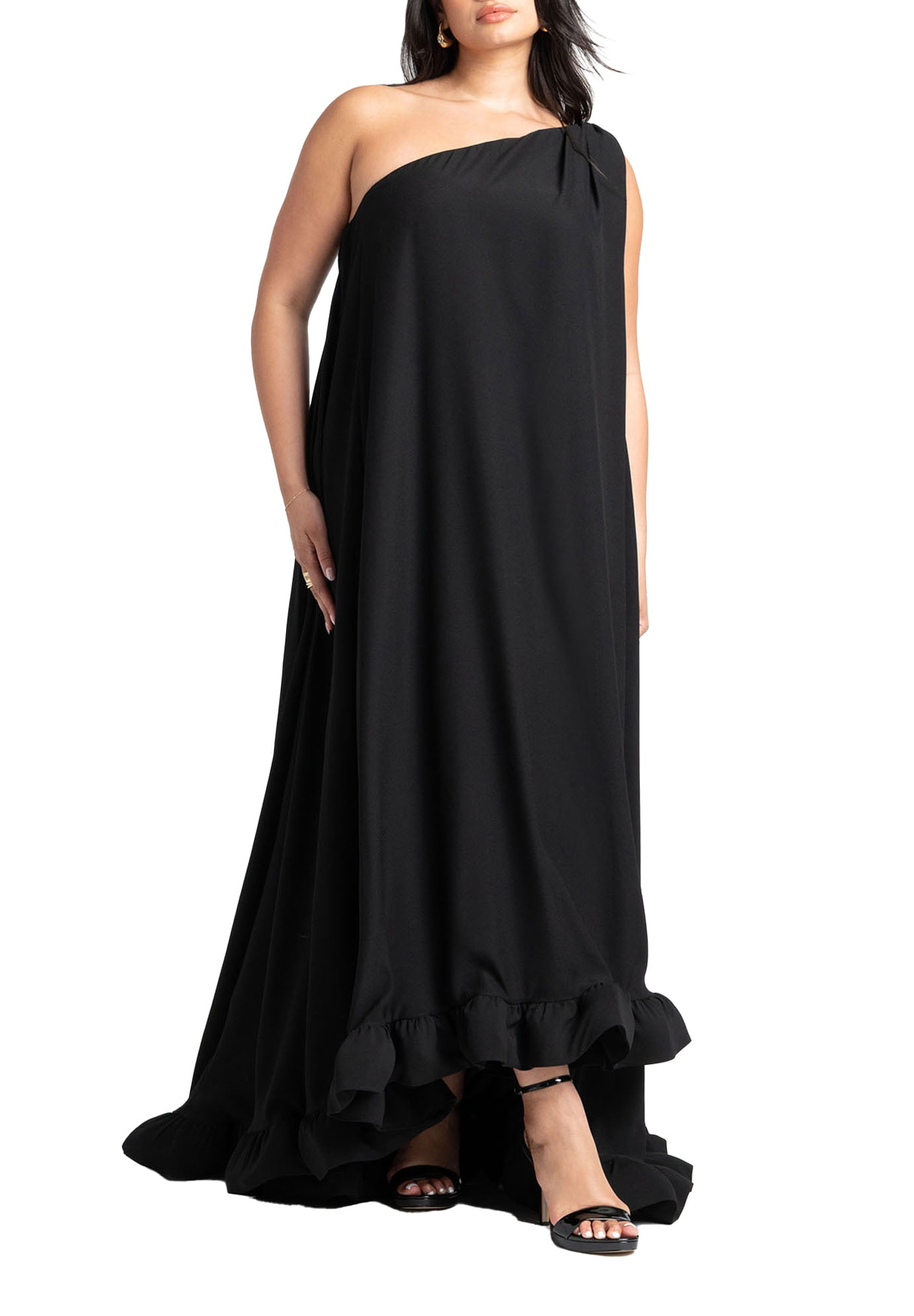green emerald velvet dress Amazon.com: ELOQUII Women's Plus Size Strapless Organza Midi Dress
