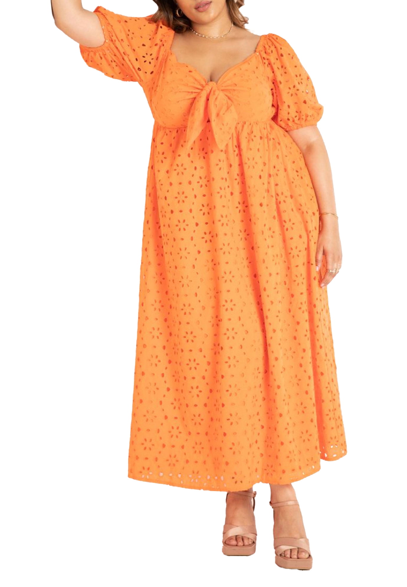 Women's Plus Eyelet Maxi Dress main image 0