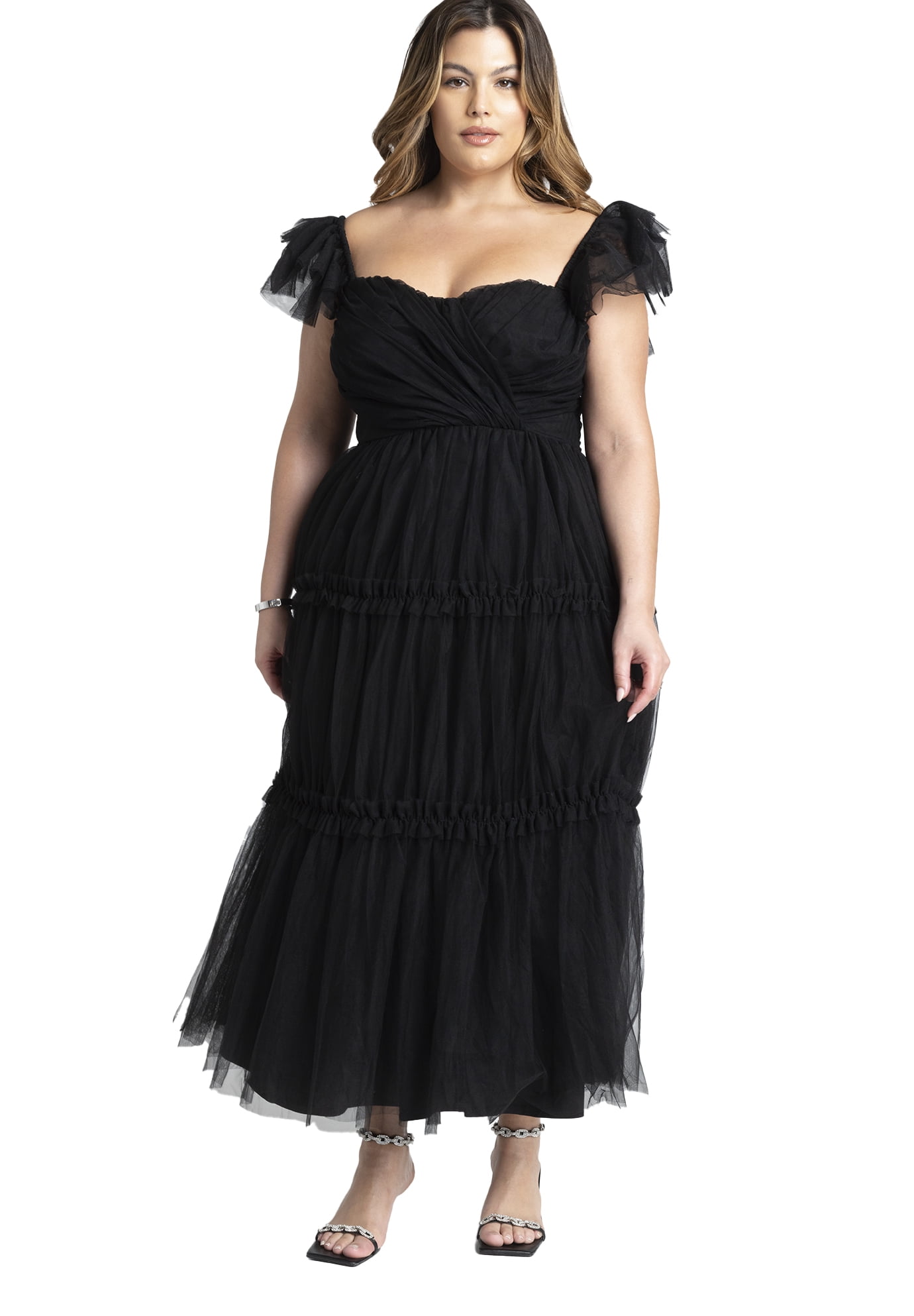 eloquii lace evening dress with pleated skirt Eloquii + Lace Evening Dress with Pleated Skirt