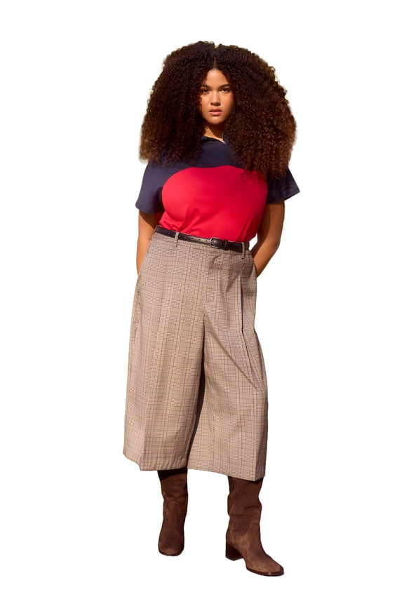 Women's Plus Size Heart Cropped Cardigan