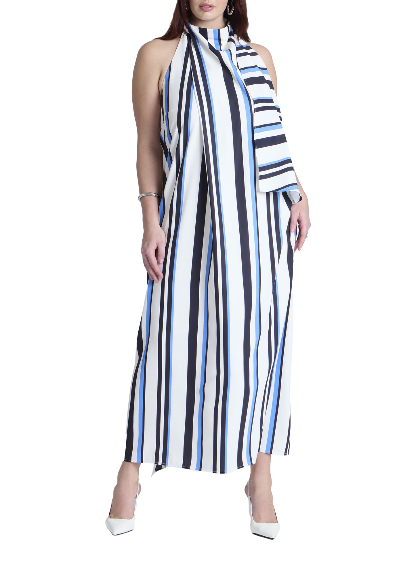 chinese dress ladies HN Black Plus Size V-Neck Maxi Dress Spaghetti Straps Ruched A-Line Dr   Hanna Nikole