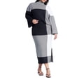 thumbnail image 1 of ELOQUII Women's Plus Size Intarsia Sweater Skirt, 1 of 3