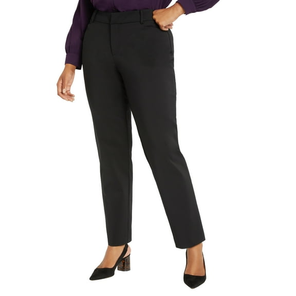ELOQUII Women's Plus Size Kady Fit Double-Weave Pant