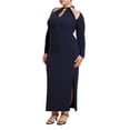 thumbnail image 1 of ELOQUII Women's Plus Size Keyhole Front Maxi Dress, 1 of 2