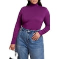 thumbnail image 1 of ELOQUII Women's Plus Size Layering Turtleneck, 1 of 3