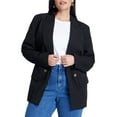 thumbnail image 1 of ELOQUII Women's Plus Size Long Relaxed Blazer, 1 of 4