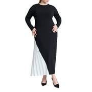 ELOQUII Womens Plus Size Maxi Dress With Pleat