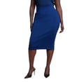 thumbnail image 1 of ELOQUII Women's Plus Size Neoprene Pencil Skirt, 1 of 3