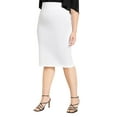 thumbnail image 1 of ELOQUII Women's Plus Size Neoprene Pencil Skirt, 1 of 4