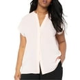 thumbnail image 1 of ELOQUII Women's Plus Size Notch Collar Blouse, 1 of 4