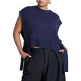 thumbnail image 1 of ELOQUII Women's Plus Size Overlay Sweater, 1 of 3
