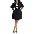 thumbnail image 1 of ELOQUII Women's Plus Size Pearl Mini Dress With Bows, 1 of 4