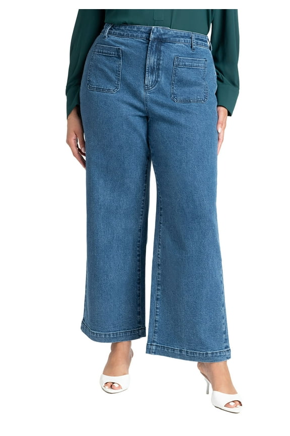 Women's Plus Size Petite The Trouser Jean