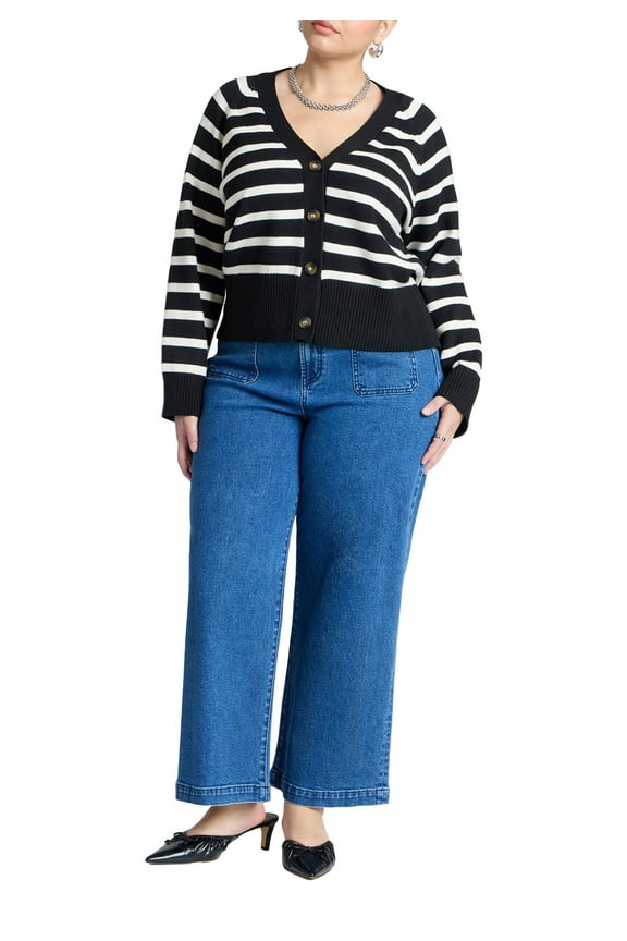 Women's Plus Size Petite Trouser Jean