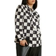 thumbnail image 1 of ELOQUII Women's Plus Size Printed Tie Neck Blouse, 1 of 6