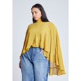 thumbnail image 1 of ELOQUII Women's Plus Size Ruffle Detail Asym Cape, 1 of 3