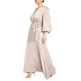 thumbnail image 1 of ELOQUII Women's Plus Size Satin Maxi Dress, 1 of 4
