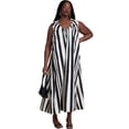 thumbnail image 1 of ELOQUII Women's Plus Size Shirred Neckline Tank Dress, 1 of 5
