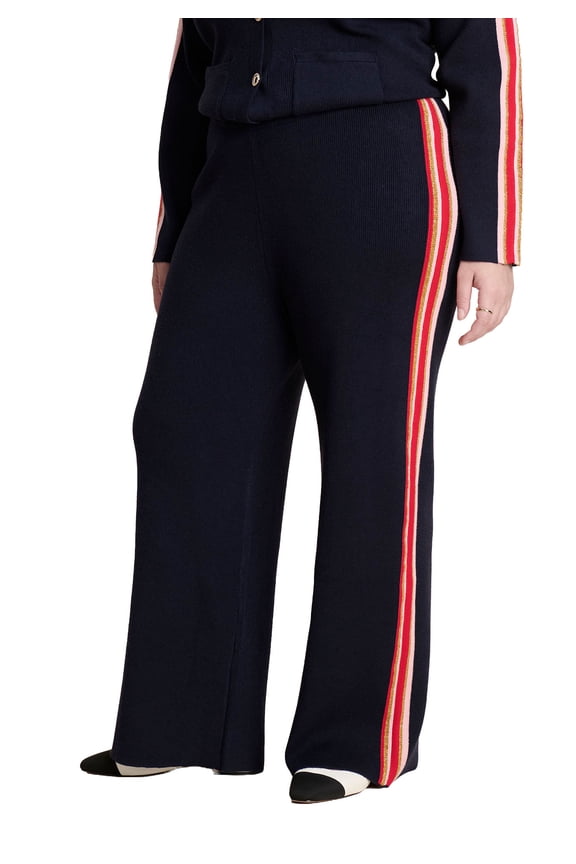Women's Plus Size Side Stripe Sweater Pant