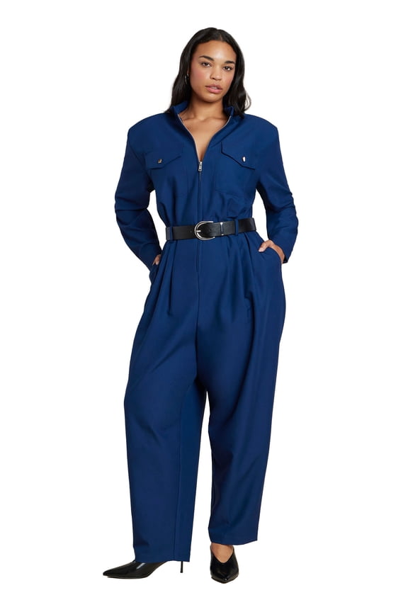 Women's Plus Size Slick Jumpsuit