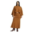 thumbnail image 1 of ELOQUII Women's Plus Size Sweater Maxi Skirt, 1 of 3