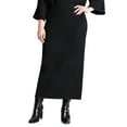 thumbnail image 1 of ELOQUII Women's Plus Size Sweater Maxi Skirt, 1 of 4