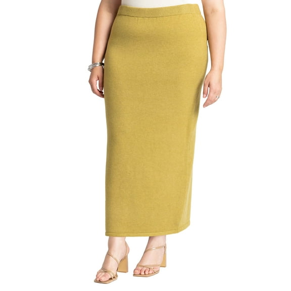 ELOQUII Women's Plus Size Sweater Maxi Skirt