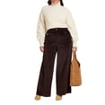 thumbnail image 1 of ELOQUII Women's Plus Size Tall Corduroy Patch Pocket Pant, 1 of 4