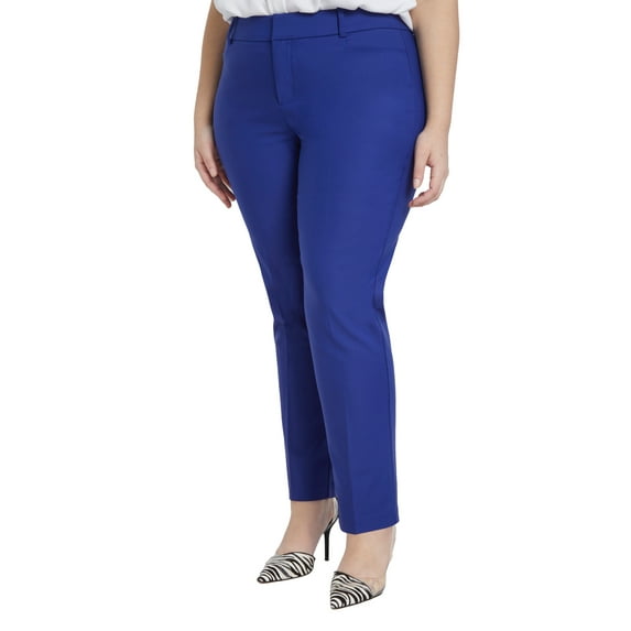 ELOQUII Women's Plus Size Tall Kady Fit Double-Weave Pant