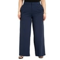 thumbnail image 1 of ELOQUII Women's Plus Size Petite The Ultimate Stretch Wide Leg Work Pant, 1 of 6