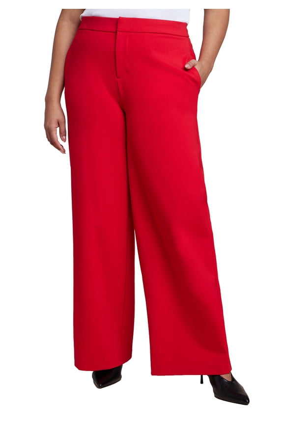Women's Plus Size Tall The Ultimate Stretch Wide Leg Pant
