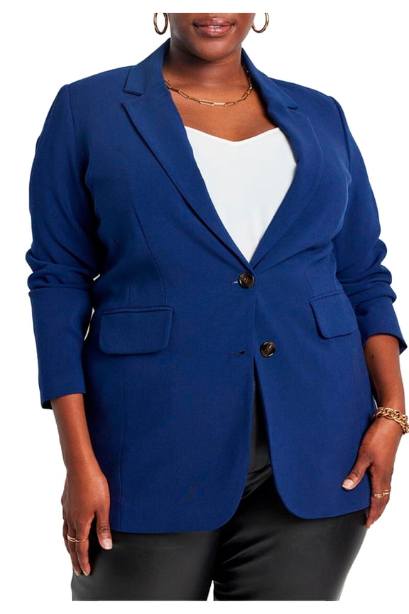 Women's Plus Size The 365 Semi Stretch Two Button Blazer