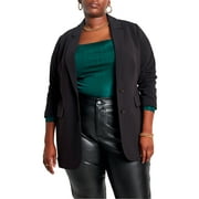 ELOQUII Women's Plus Size The 365 Semi Stretch Two Button Blazer