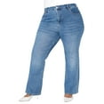 thumbnail image 1 of ELOQUII Women's Plus Size The Flare Leg Jean, 1 of 6
