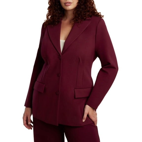ELOQUII Women's Plus Size The Ultimate Nipped Waist Blazer