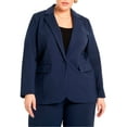 thumbnail image 1 of ELOQUII Women's Plus Size The Ultimate Stretch Long One Button Blazer, 1 of 6
