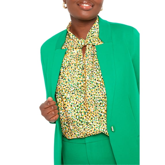 ELOQUII Women's Plus Size The Ultimate Stretch One Button Blazer