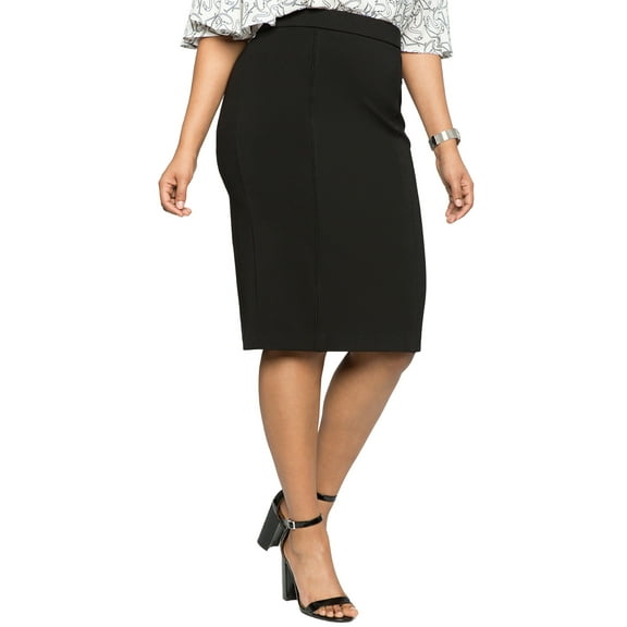 ELOQUII Women's Plus Size The Ultimate Stretch Pencil Skirt