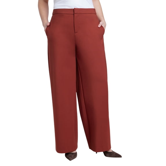 ELOQUII Women's Plus Size The Ultimate Stretch Wide-Leg Work Pant