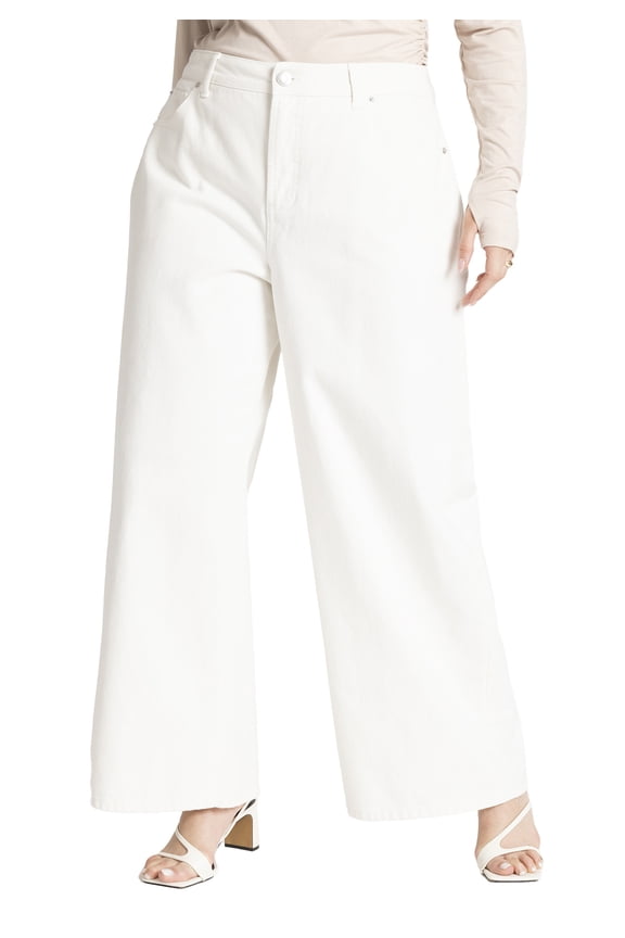 Women's Plus Size The Yvette Rigid Wide Leg Jean