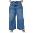 thumbnail image 1 of ELOQUII Women's Plus Size The Yvette Rigid Wide Leg Jean, 1 of 4